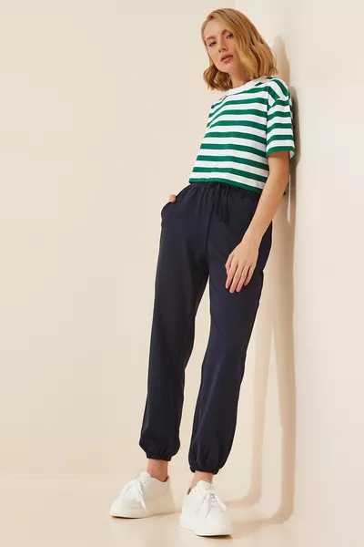 بنطال رياضي نسائي أزرق كحلي 