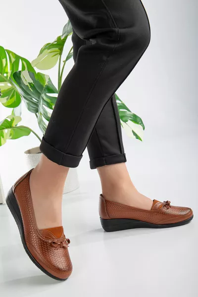 Дамски класически обувки за мама с меки ортопедични подметки Гъвкав лък 