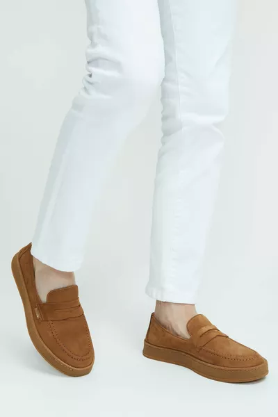 أحذية لوفر جلد طبيعي للرجال   Erk Ayk 