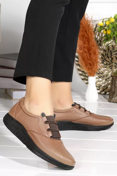  comfortabele comfortabele hakgel casual schoenen met aangepaste hak