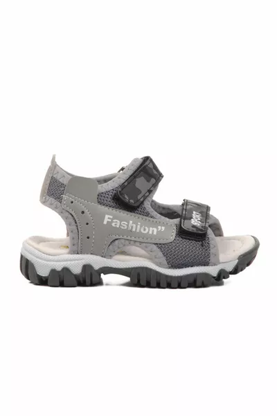 B Grau Camouflage Orthopädische Sandalen für Jungen