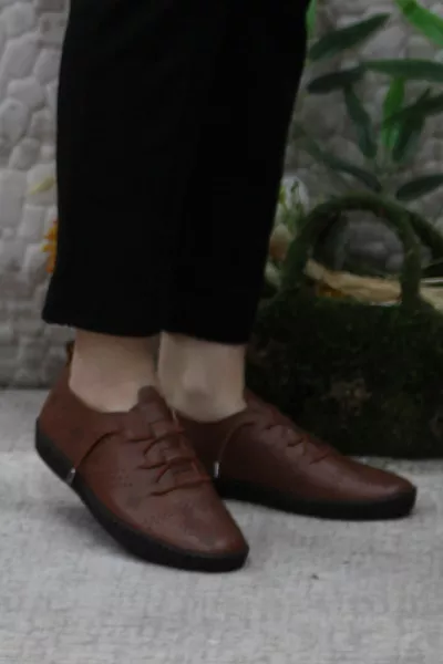 .Z Tan echt leer 5-punts casual schoenen