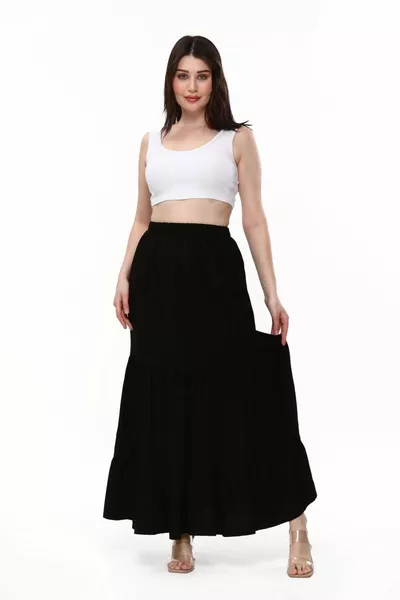 Belmando Viscose Fabric Long Gypsy Skirt