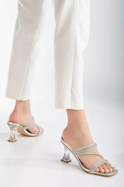 المرأة رقيقة دوامة الصليب حزام الصنادل النعال فساتين السهرة