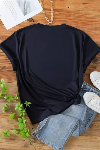 Unisex T-Shirt mit Herz-Print