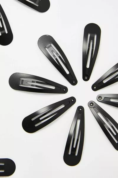 Ensemble de  boucles à pression noires