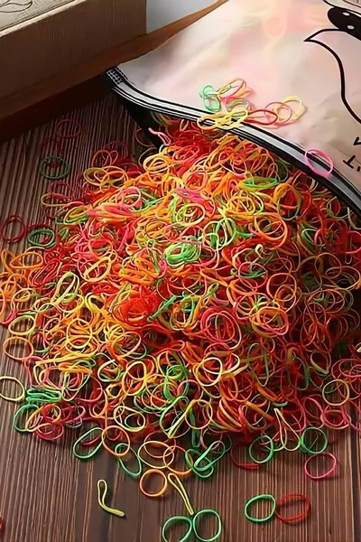  Pieces Phosphorescent Color Hair Braiding Elastic