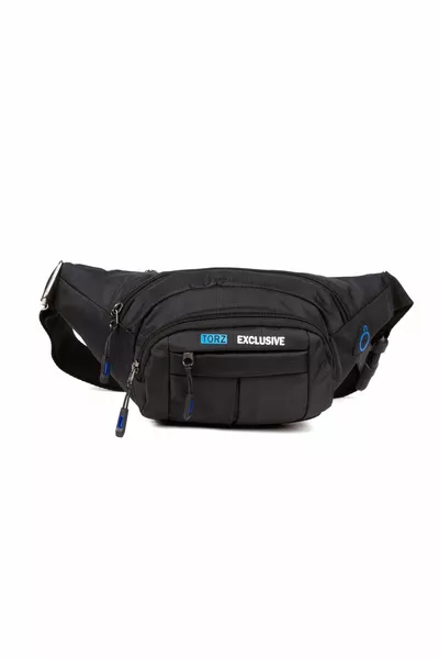 حقيبة الخصر للرجال عبر قماش مقاوم للماء حقيبة كروس بودي مع منفذ سماعة رأس