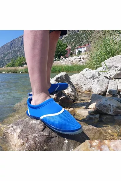 Serabien G Sax Bleu Semelle Antidérapante Piscine Mer Surf Chaussures