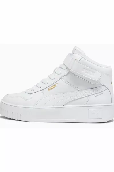 Carina Street Mid  Унисекс маратонки с водолазка Бял