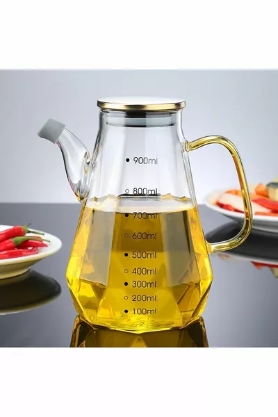 2 pz Aceto di Olio Borosilicato di Vetro ml