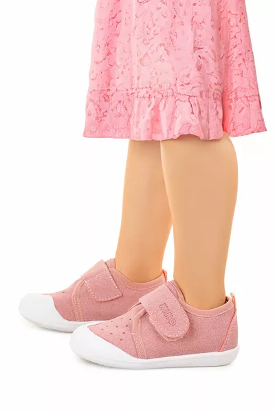 Karamazı Kids Daffy велкро бебешки обувки за момиченце First Step Panduf