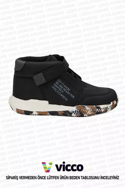 Dallas Model Erkek Çocuk Ortopedik Hafif Siyah Bot