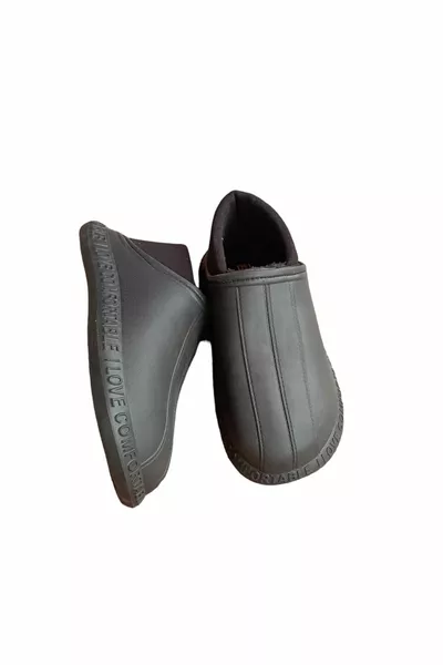 للجنسين الأسود المضادة للانزلاق وحيد البيت أحذية Pantduf