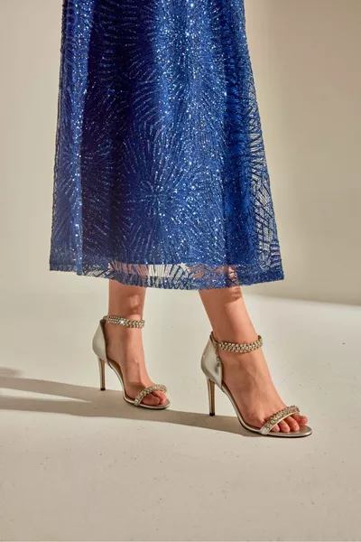 تيمونا الفضة رمادي الحجر مساء الأحذية