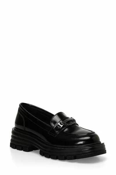 R. Z 4PR Black Women's Oxford Shoes