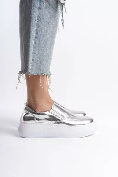 Silver Women's Sneaker 