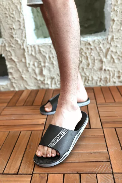 Мъжки чехли с неплъзгаща се подметка Морски плаж Басейн Чехли за баня Ежедневни чехли 