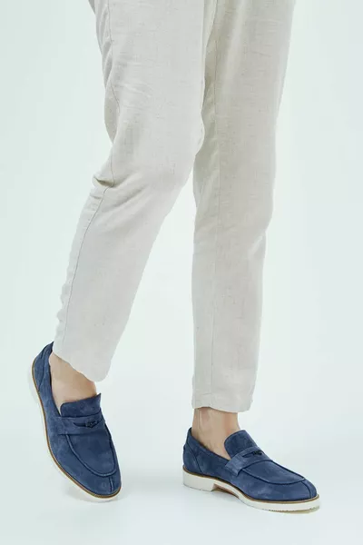 أحذية لوفر من الجلد الطبيعي للرجال   Erk Ayk 