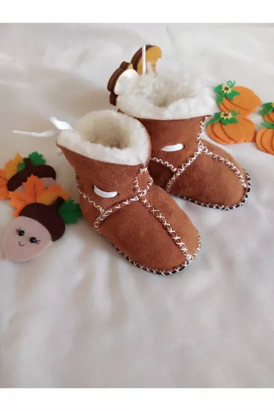 العضوية الأصلية جلد الخروف الطفل الجوارب أحذية الطفل أحذية الطفل