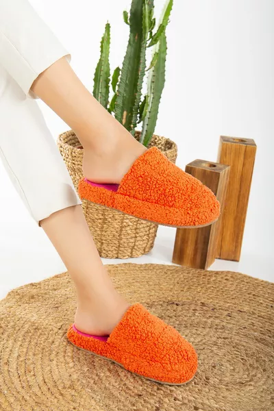 Agnello Tessuto Lana Suola Silenziosa Donne Pantofole Indoor House Pantofole