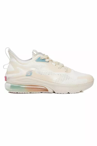 سنيكرز جلد طبيعي بيج للسيدات 