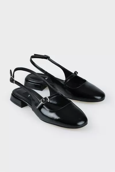 Черные женские балетки