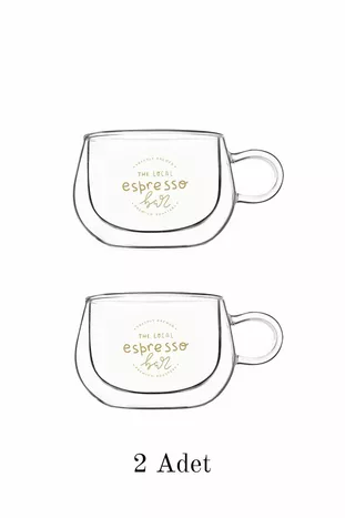 2 шт. Двойные стенки двойного эспрессо и турецкой кофейной чашки  мл