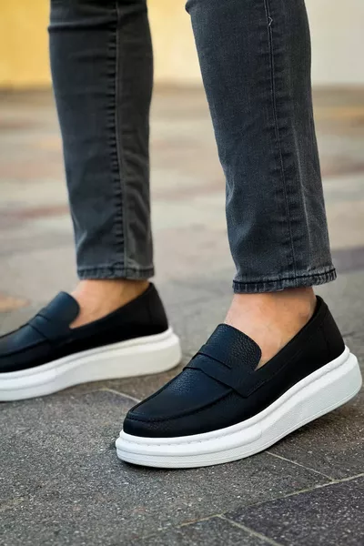 Robert  Noir BT Mocassins Homme