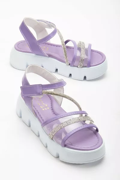 Hoge Zool Meisjes Sandalen, klittenband Sandalen