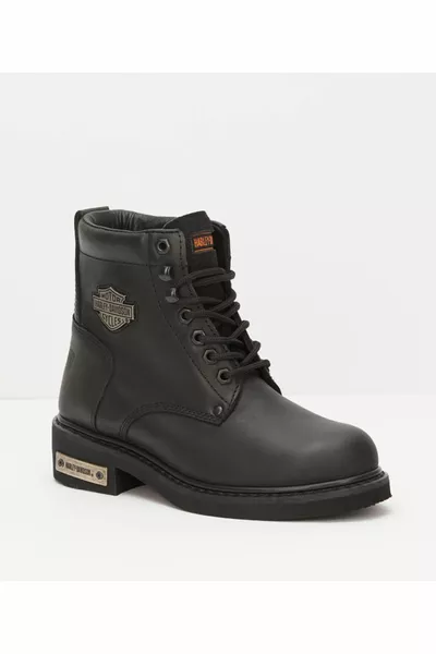 هارلي ديفيدسون جيبسون حذاء جلدي أسود نسائي