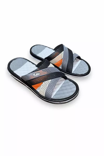 Мъжки масажна подметка оранжево сиво плажно море лято ежедневни неплъзгащи се чехли