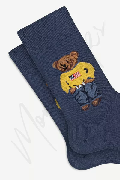 2 Li Teddy Bear Плюшени чорапи с шарки