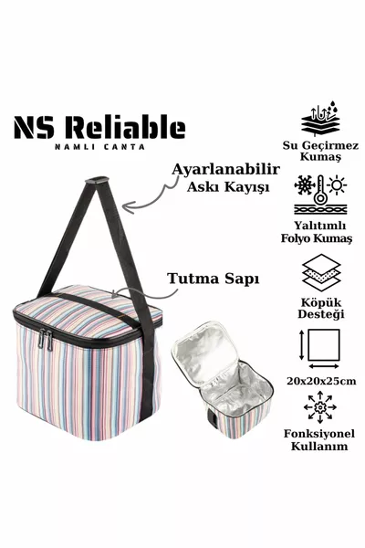  Lt Cooler Thermos Camping Picnic Warm And Cool Insulated Thermal Bag Ice Cube With Strap