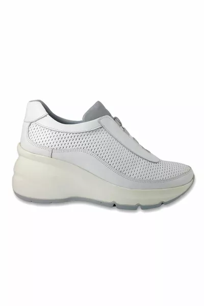 ya حذاء كاجوال نسائي - أبيض