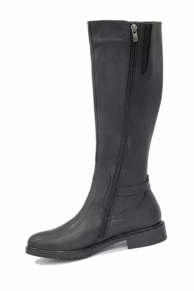 k أحذية الركبة الجلدية الطبيعية