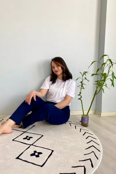 Unisex Navy Blue Solid Color Combed Pajamas