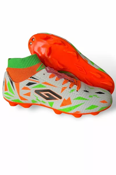 Air La Liga  أخضر أصفر TPU وحيد جوارب بلا أسنان أحذية كرة القدم Astroturf