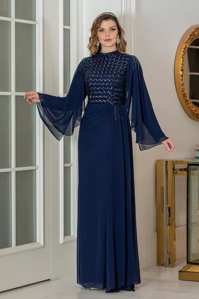 Хиджаб вечерна рокля талия