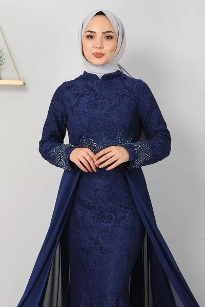 حجر مفصل السمك مساء اللباس نيلي