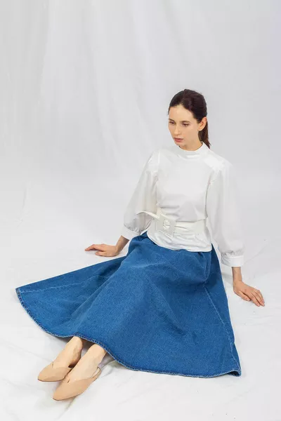 تنورة ديزي أزرق غامق