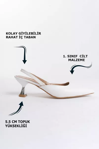 البشرة البيضاء المرأة بسيطة مرآة كعب مفصلة مساء اللباس سليم منخفض الكعب الكلاسيكي