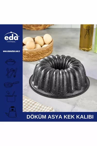 Форма для выпечки из гранита Asya с частыми рёбрами, см