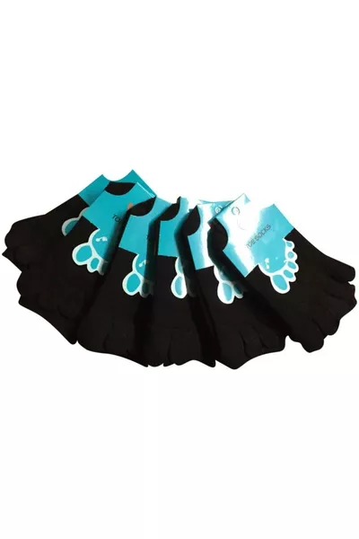 6er-Pack Baumwollsocken mit Fingern