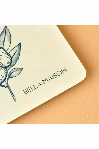 Bleu Blanc Cam Kesme Tahtası Mavi ( cm)