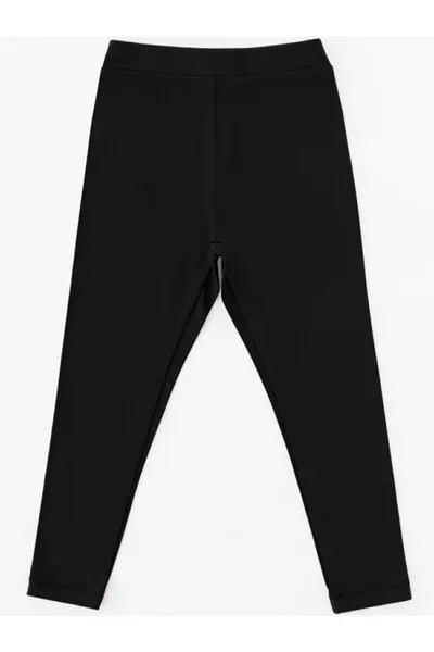 Unisex Children's Thermal Underwear Black Leggings