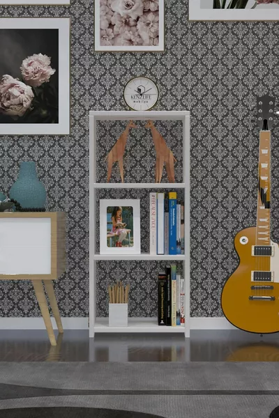 Libreria Super Ga ** Byz 3 Piani Singolo Scomparto Armadio da Ufficio Cucina Bagno Senza Schienale