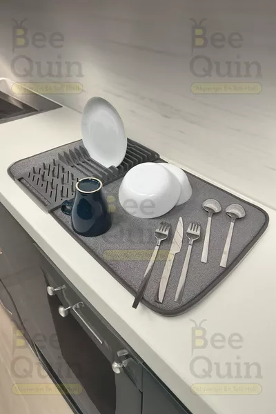 Groot formaat cm Vaatwasrek Opvouwbare Mat Microvezel Opvouwbare Doek Mat Werkblad Droogrek