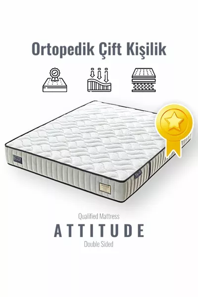 Двуспален ортопедичен матрак Attitude с опора за гръбначния стълб