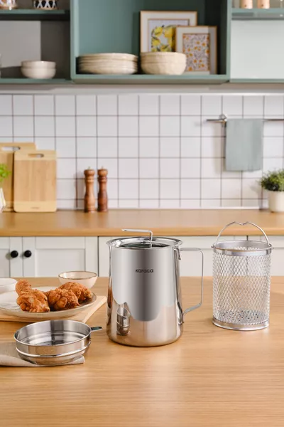 وعاء قلي ستيل محب المطبخ بسعة 2 لتر